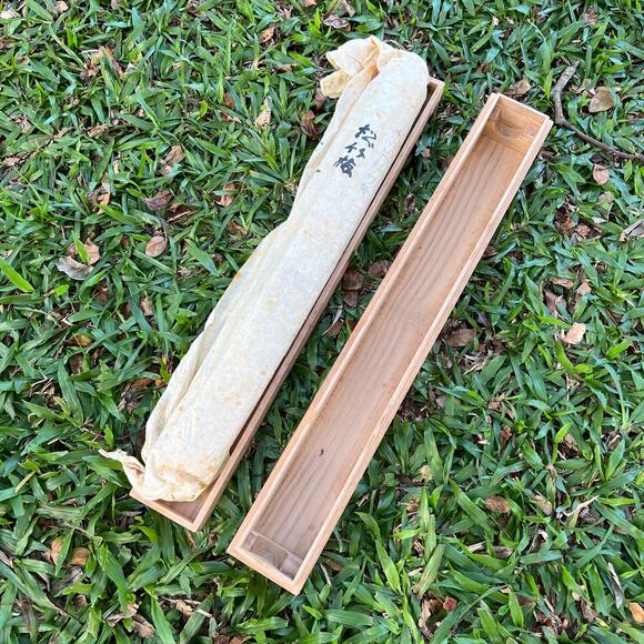 Antique Hanging Scroll Cherry Blossoms Flower Bamboo Leaves Painting Japan - Picture 9 of 11